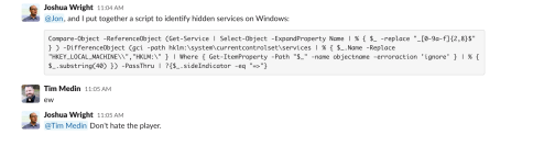 Defense Spotlight Finding Hidden Windows Services Defense Spotlight Finding Hidden Windows Services